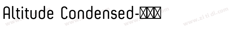Altitude Condensed字体转换